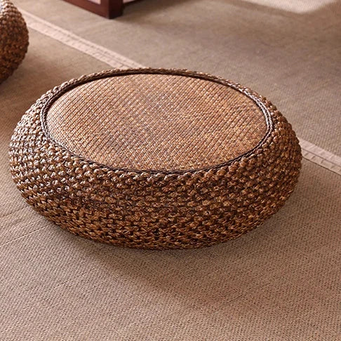 Natural Straw Tatami Pouf