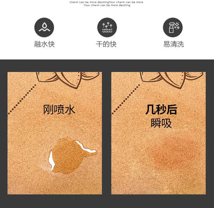 68Cm Cork Natural Rubber Mat