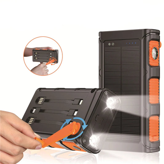 Hand Crank Solar Power 30000Mah