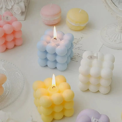 Ins Bubble Cube Shaped Candle