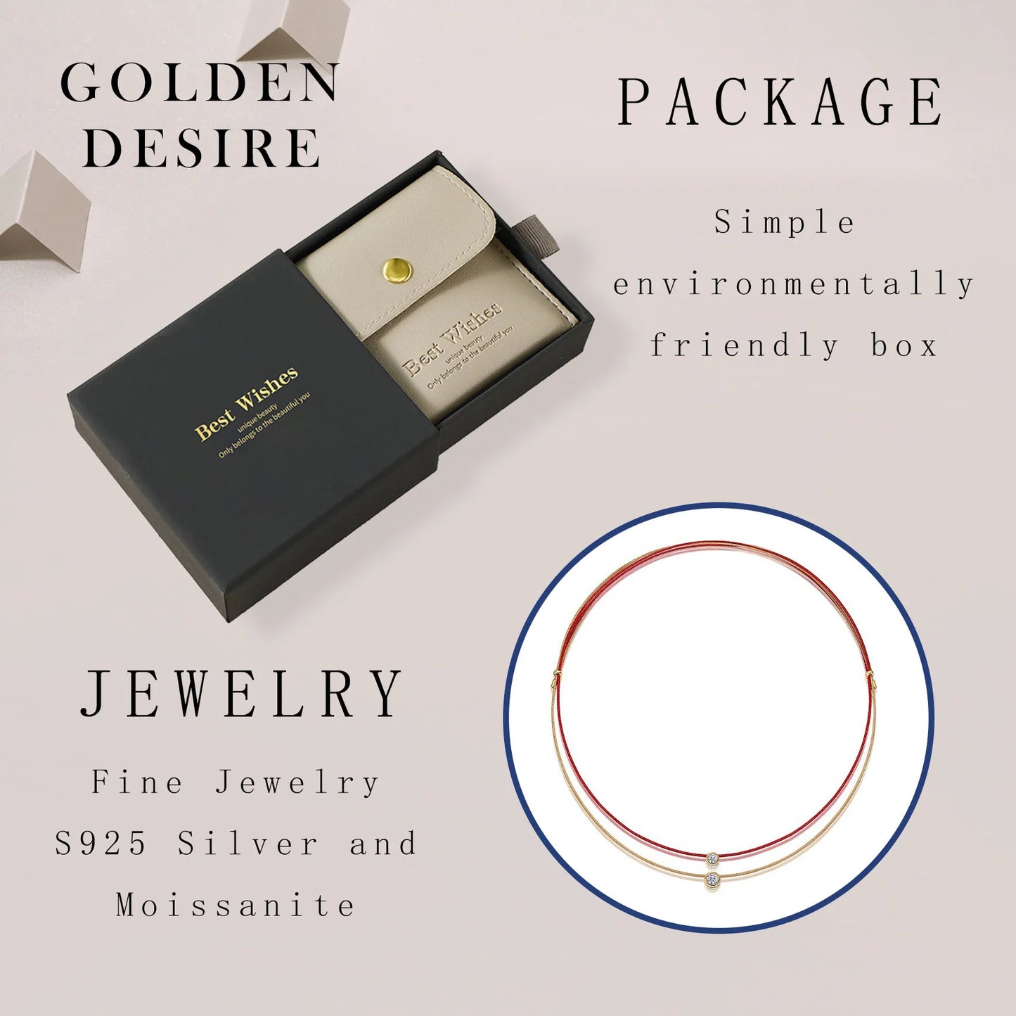 Elegant Double Layer Moissanite Necklace