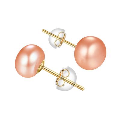 Natural Freshwater Pearl Stud Earrings