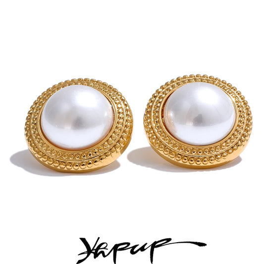 Yhpup Korean Imitation Pearls Round