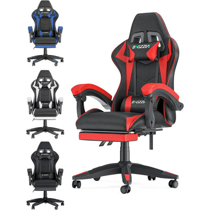 Gaming Chair With Footrest Gamer