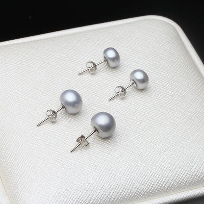 Genuine Freshwater Pearl Stud Earrings