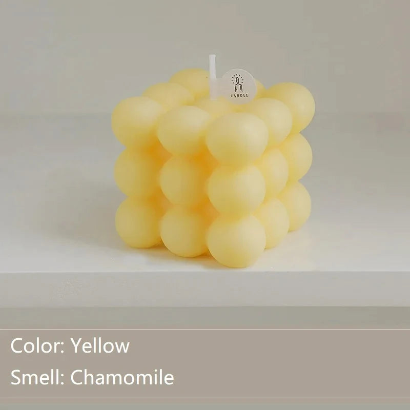 Ins Bubble Cube Shaped Candle