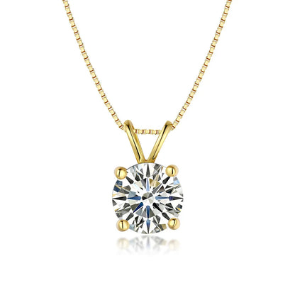 1 2Ct Moissanite Pendant Necklace