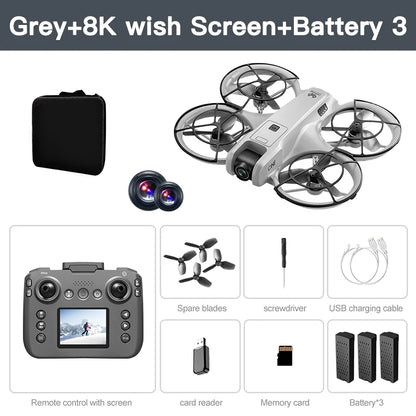 Xiaomi V666 Mini Drone 4K Professional Aerial 8k Dual Camera Intelligent obstacle avoidance  Brushless Quadcopter Kid RC Toy