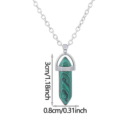 Women Natural Stone Pendant Necklace