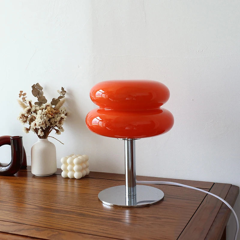 Macaron Glass Table Lamp Trichromatic