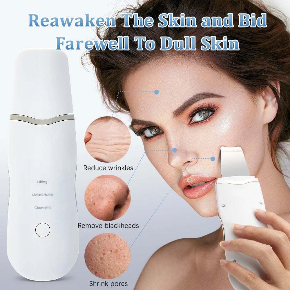With Box Ultrasonic Skin Scrubber