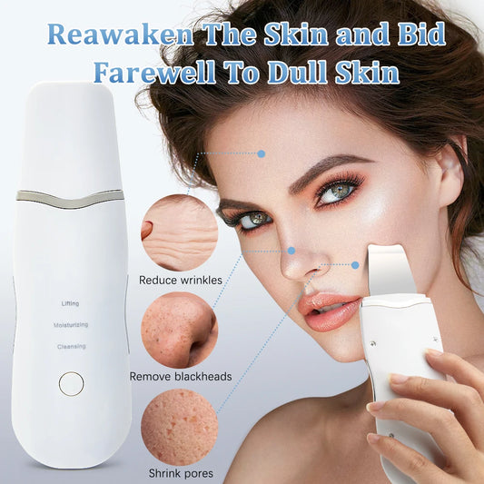 With Box Ultrasonic Skin Scrubber