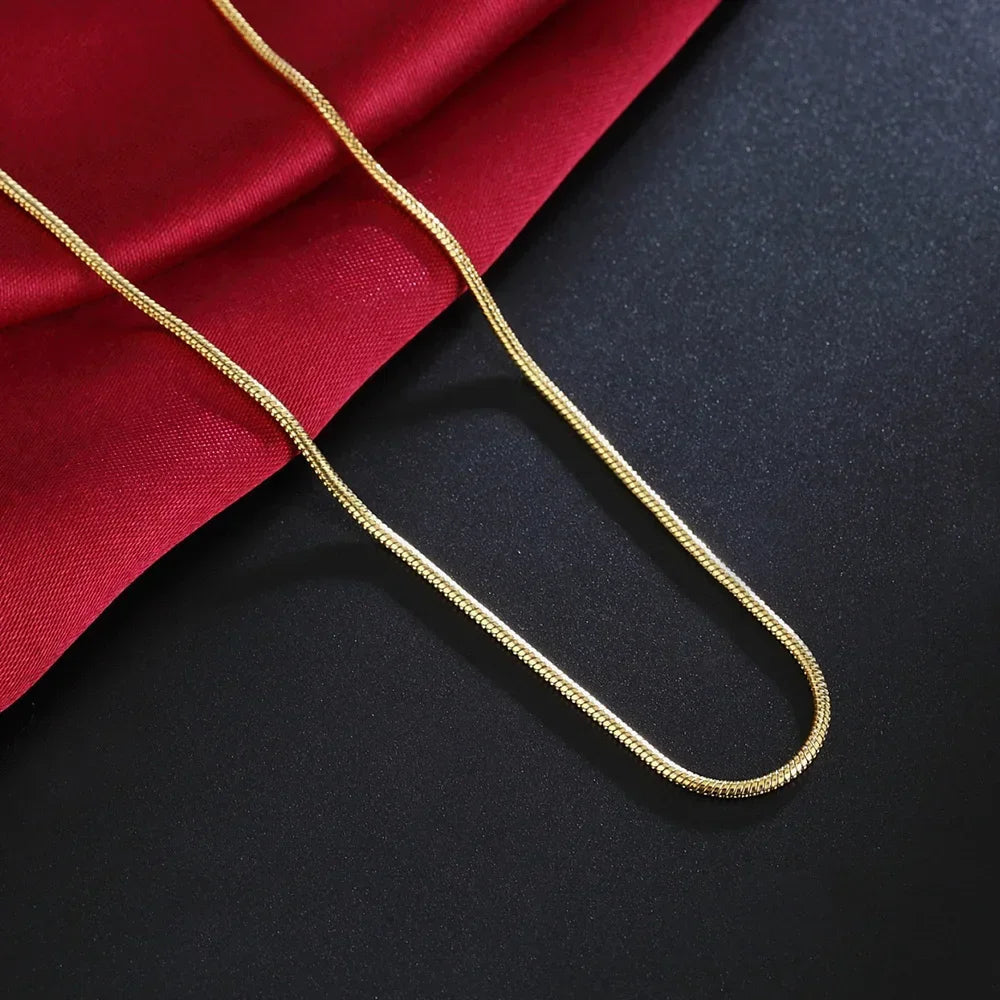 Alizero 18K Gold 2Mm Snake