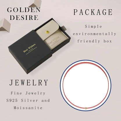 Elegant Double Layer Moissanite Necklace