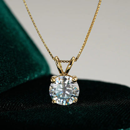1 2Ct Moissanite Pendant Necklace