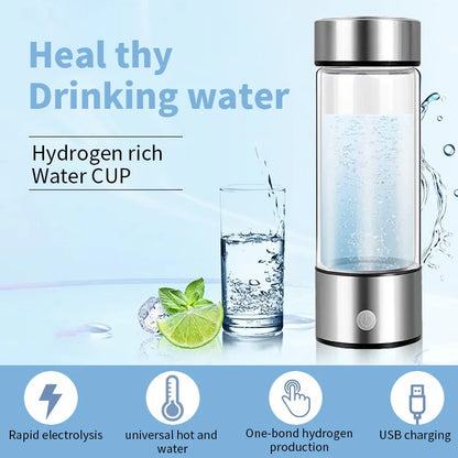 Luxury Hydrogen Water Bottle – Portable Ionizer for Wellness & Hydration