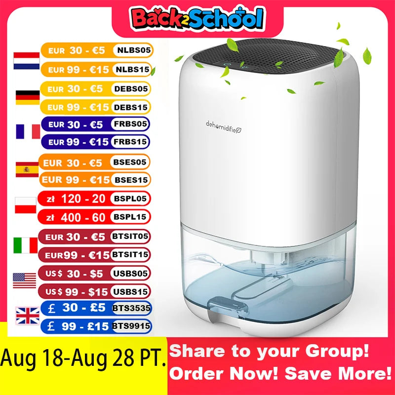 1000Ml Air Dehumidifier For Bedroom