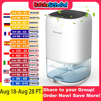 1000Ml Air Dehumidifier For Bedroom