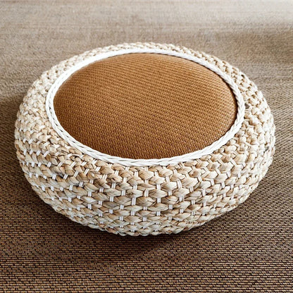 Natural Straw Tatami Pouf