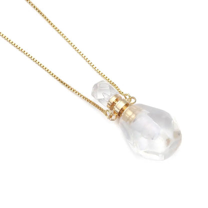 Women Natural Stone Pendant Necklace