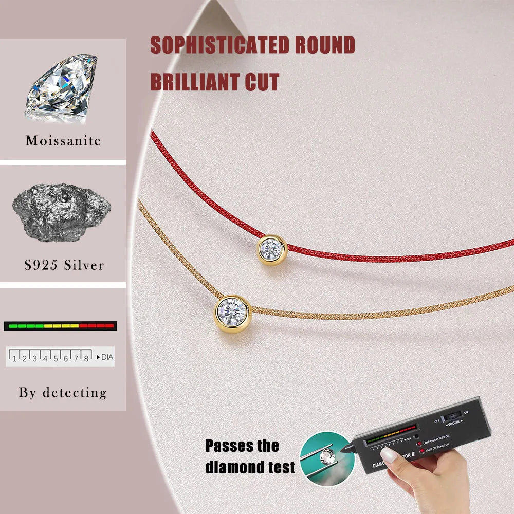 Elegant Double Layer Moissanite Necklace