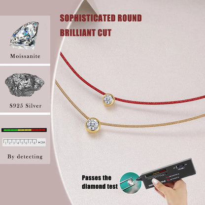 Elegant Double Layer Moissanite Necklace