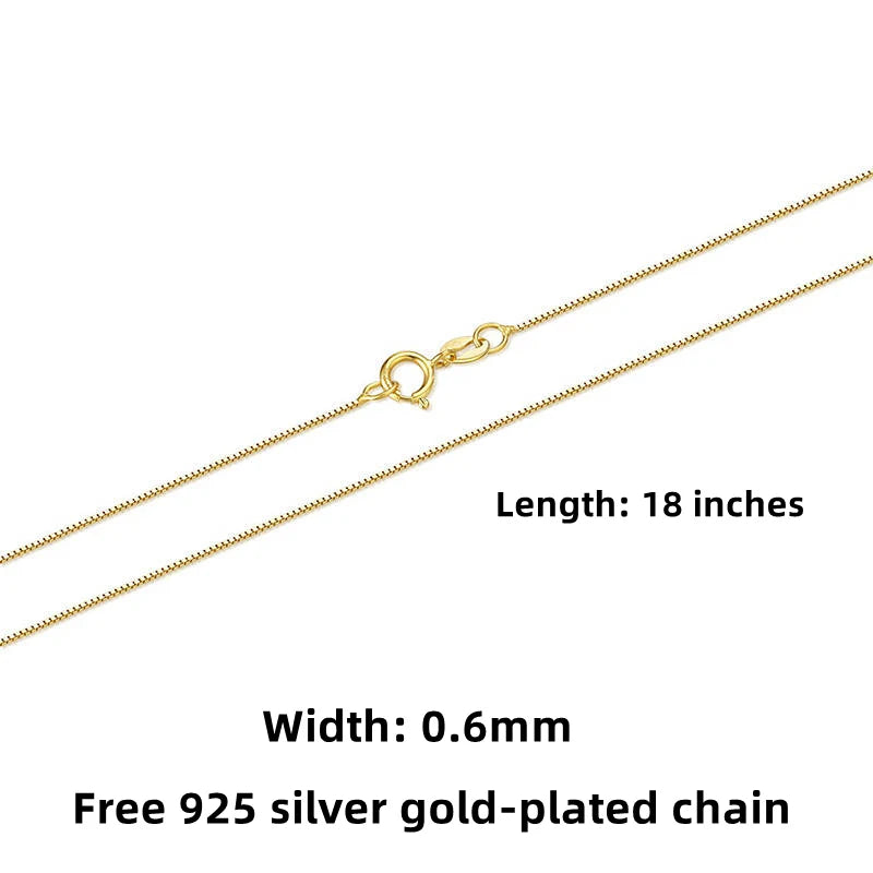 18K Real Gold Necklace Pendant