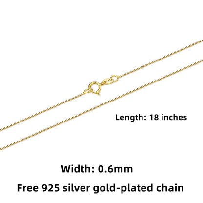 18K Real Gold Necklace Pendant