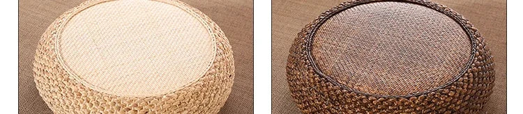 Natural Straw Tatami Pouf