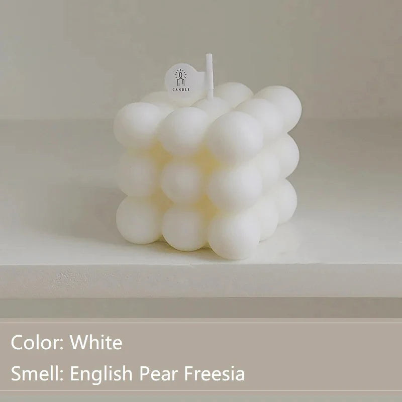 Ins Bubble Cube Shaped Candle