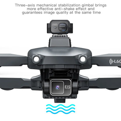 L600 PROMAX Drone 4K Professional 5G GPS HD 3-axis Gimbal Photography Brushless Foldable Quadcopter RC Distance 3KM Drones Toys