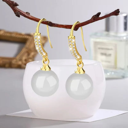 Vintage Palace Green Jade Earrings