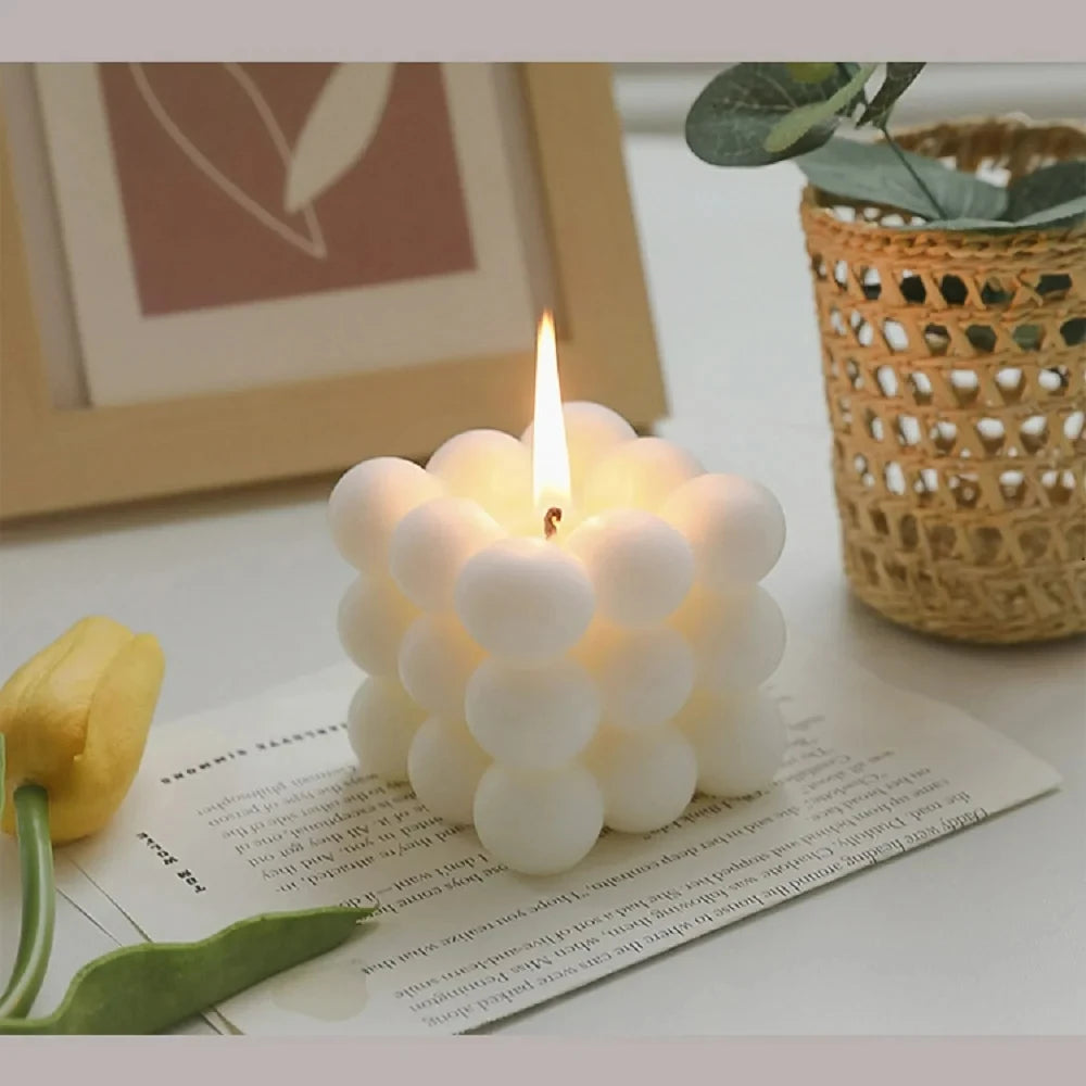 Ins Bubble Cube Shaped Candle