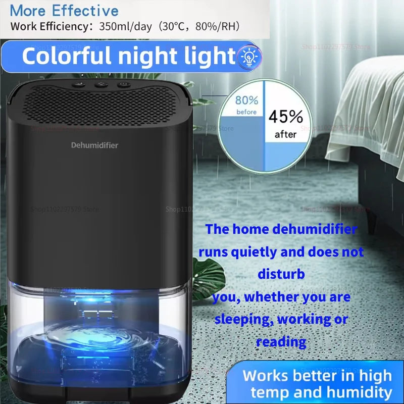 350Ml Air Dehumidifier Mute Moisture