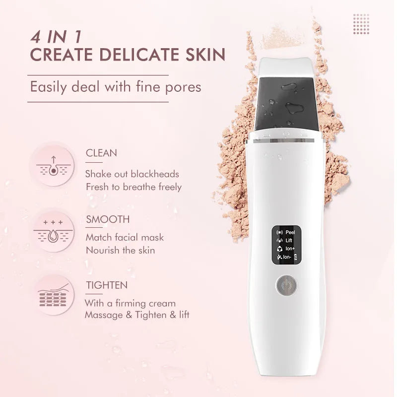 Ultrasonic Skin Scrubber Electric Facial