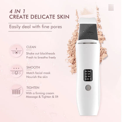 Ultrasonic Skin Scrubber Electric Facial