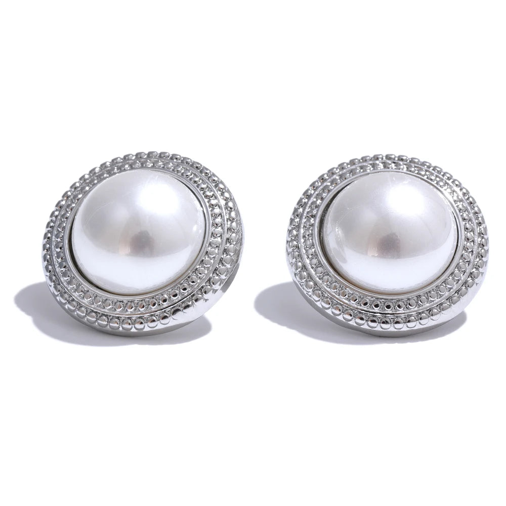 Yhpup Korean Imitation Pearls Round