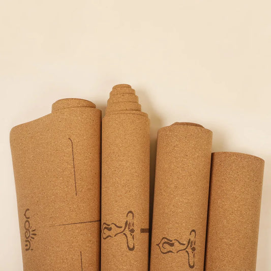 Natural Rubber Cork Yoga Mat