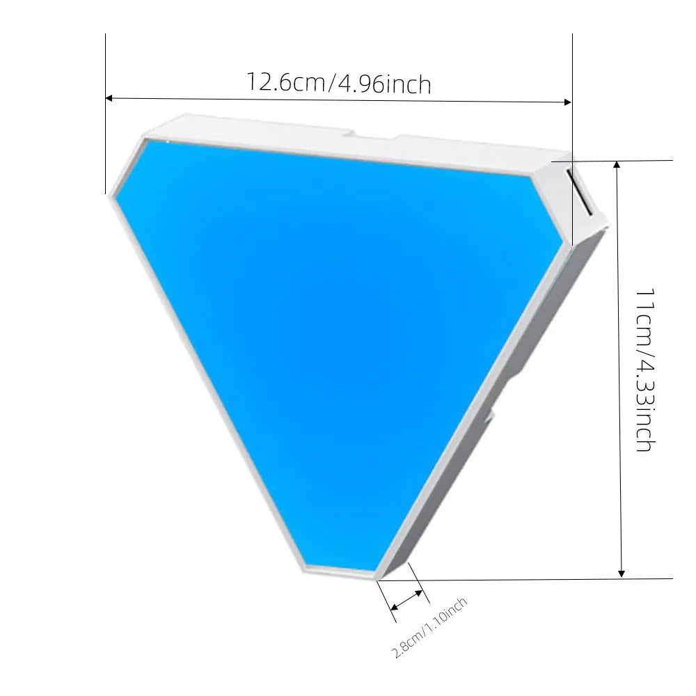 Led Triangular Quantum Lamp Rgb