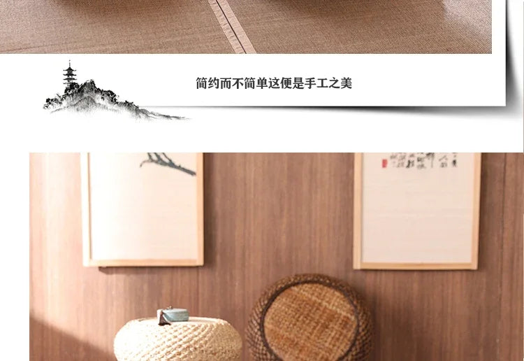 Natural Straw Tatami Pouf