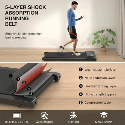 2In1 Walking Pad Treadmill Portable