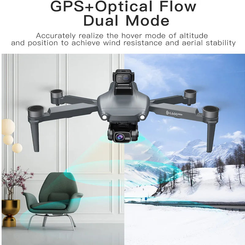 L600 PROMAX Drone 4K Professional 5G GPS HD 3-axis Gimbal Photography Brushless Foldable Quadcopter RC Distance 3KM Drones Toys