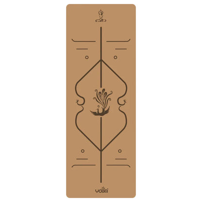 Natural Rubber Cork Yoga Mat