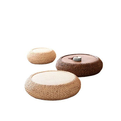 Natural Straw Tatami Pouf