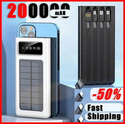 120W Solar Energy Power 200000Mah