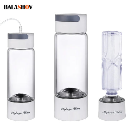 Luxury Hydrogen Water Bottle – Dual-Chamber Ionizer for Pure Hydration