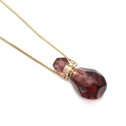 Women Natural Stone Pendant Necklace