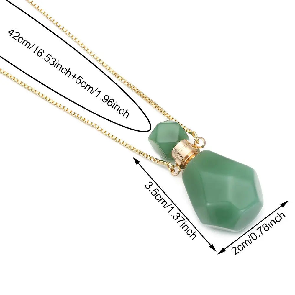 Women Natural Stone Pendant Necklace