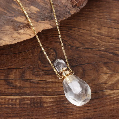 Women Natural Stone Pendant Necklace