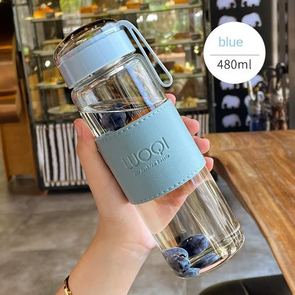 340Ml 480Ml Portable Glass Bottle